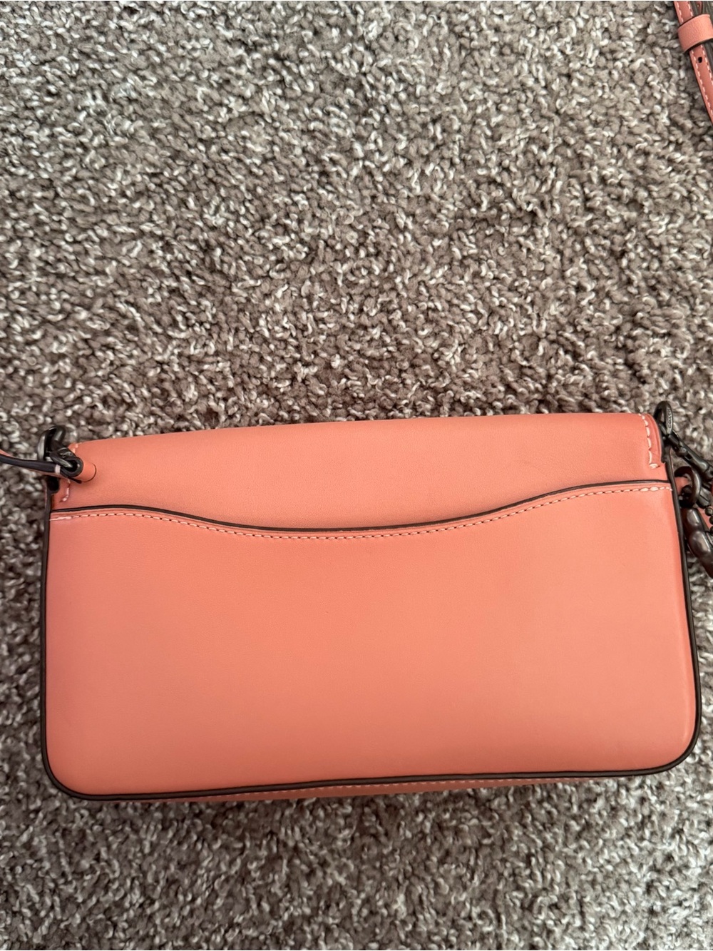 Coach Dinky 37296 Coral Glovetanned Leather Crossbody - Picture 10 of 10